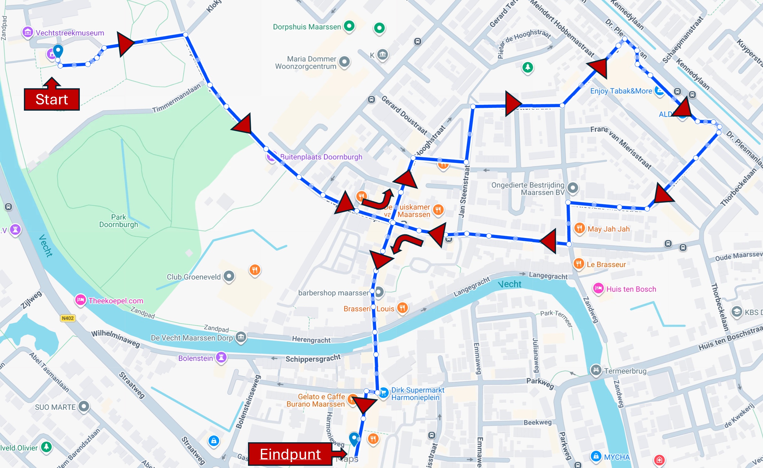 Sinterklaasintocht langs de Vecht